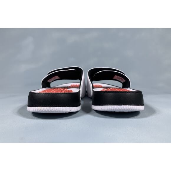 Jordan Hydro 5 Retro Slides Sandals White Fire Red Black 555501-101 Men\'s 13 main image 10